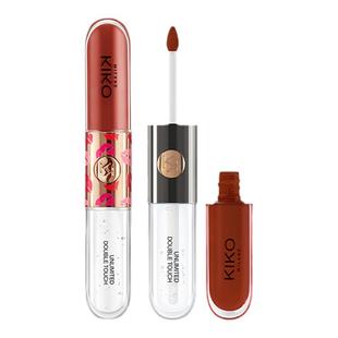 KIKO双头唇釉女103哑光镜面水光玻璃唇蜜口红裸色透明玻璃唇正品