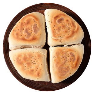 山东正宗惠民特产三角锅饼火烧杠子头手工硬面馍馒头烧饼北方面食