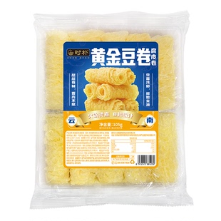 时朴响铃卷豆皮卷云南石屏炸腐竹脆玲卷商用火锅食材黄金豆卷105g