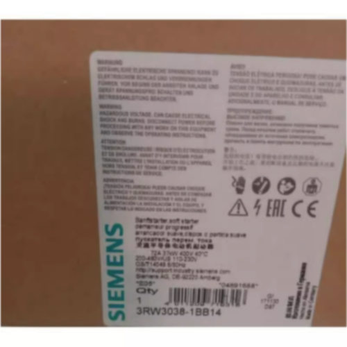 议价议价3RW3038-1BB14 西门子 原装 现货软启动器3RW30系列现货