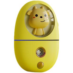 小熊纳米喷雾补水仪器小型便携喷雾机脸部保湿可爱少女迷你加湿器