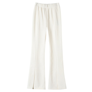 青少年初中女生微喇裤大童女孩秋冬季加绒加厚裤子学生运动休闲裤