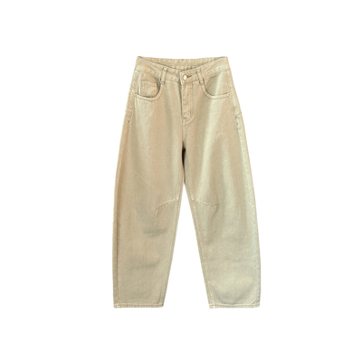 梨型战裤~！超洋气弯刀牛仔裤女