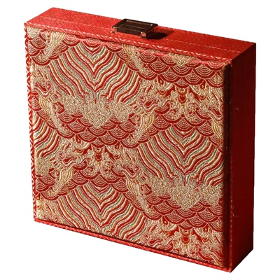 萱雅斋订婚五金四三金彩礼首饰盒