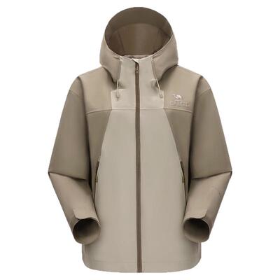 骆驼女装冲锋衣短款防风防水外套