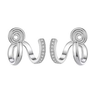 蚊香盘耳夹男生轻奢小众无耳洞冷淡风高端气质假耳环耳骨夹耳饰男