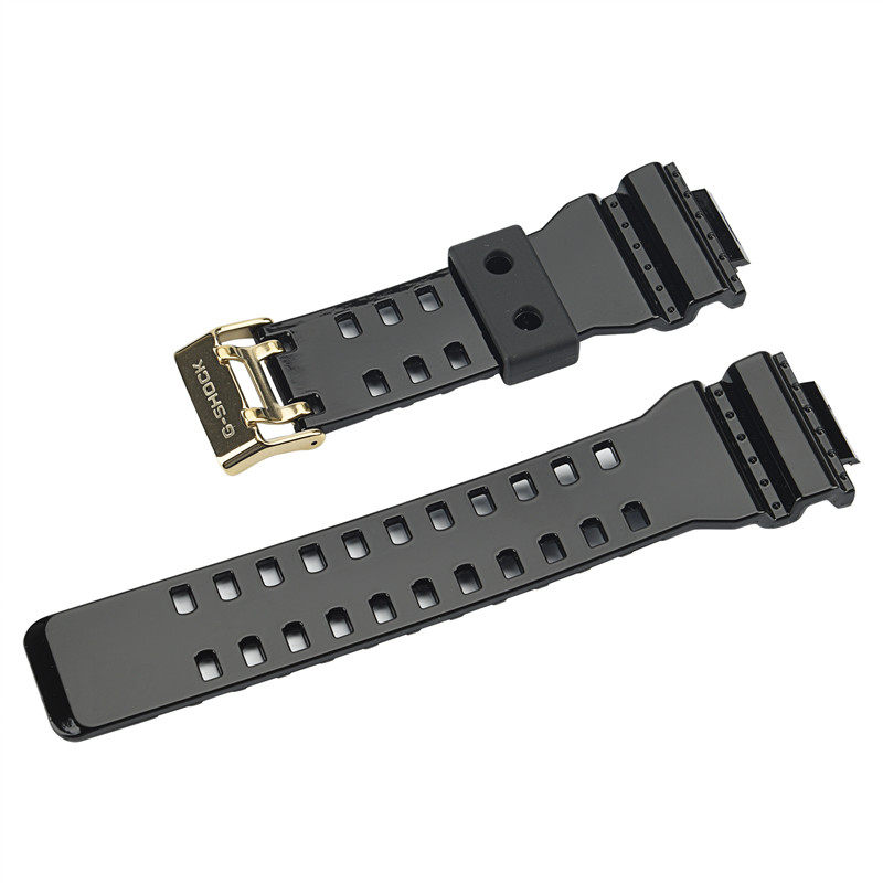 GD-100GB卡西欧G-SHOCK原装黑金表带GA-110GB/140/120/100CF GDF