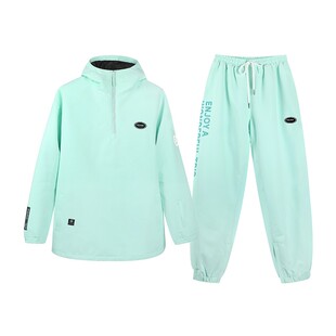 乐凯奇24新专业滑雪服衣裤套装男女单板双板防水保暖时尚纯色雪服