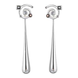 PupilCasket 思想延续耳环 简约设计耳钉长款摩登复古