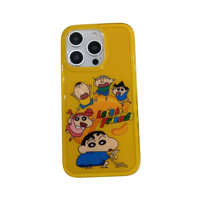 搞怪软萌可爱卡通蜡笔小新适用苹果16ProMax手机壳iPhone13新款女款16pro小众14防摔15PRO硅胶12情侣全包软壳