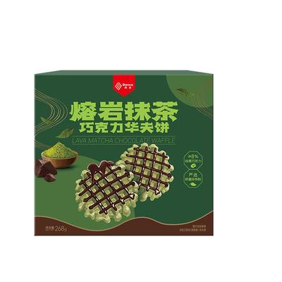 丹夫抹茶黑巧华夫下午茶点心