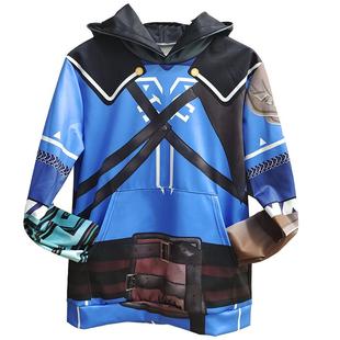 塞尔达旷野之息林克英杰服cos连帽服公主近卫套儿童玩具男装卫衣