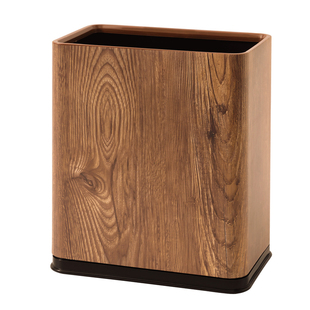 欧尼优木纹垃圾桶中古风高颜值窄缝客厅厨房民宿酒店卫生间垃圾桶