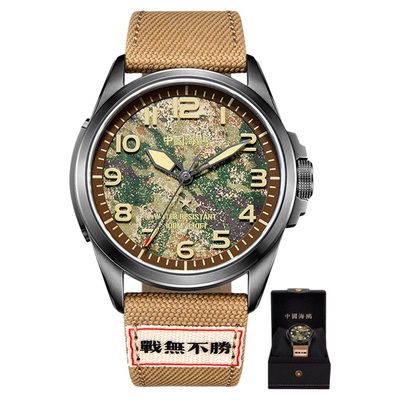 正品海鸥表男士手表夜光防水军旅风男款兵哥全自动机械表男表1072