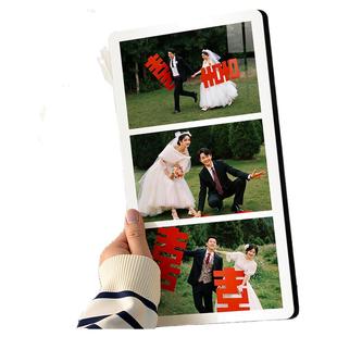 婚纱照相框摆台三宫格洗照片定制高级感相片打印做成水晶相册轻奢