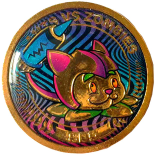 正版植物大战僵尸1代10周年纪念金银币金属滴塑徽章单卖挑选男孩