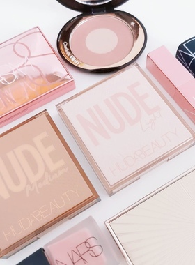 现货美国Huda Beauty九宫格9色眼影盘NEW NUDE LIGHT MEDIUM RICH