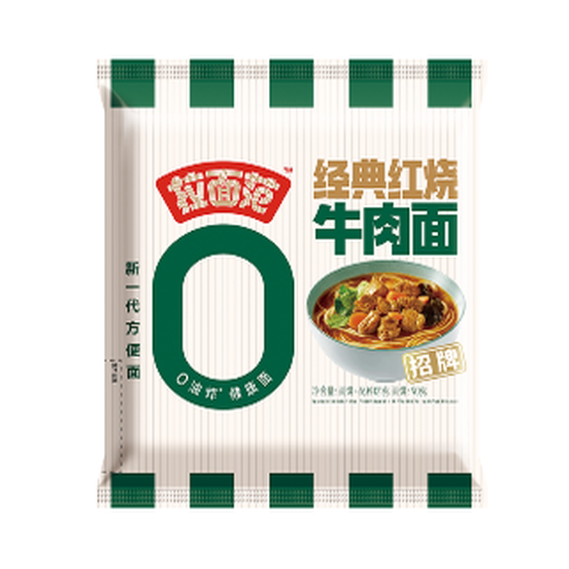 张凌赫拉面范招牌牛肉面非油炸方便面袋装早餐速食经典红烧牛肉面 典拉实拍商品图