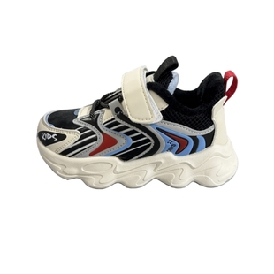 托米福儿冬季皮面保暖男童女童运动二棉鞋舒适透气儿童稳型机能鞋