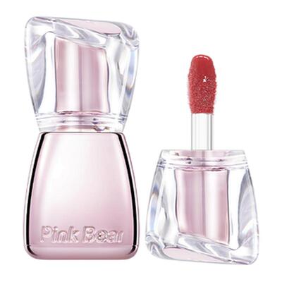 清透水光感~pinkbear皮可熊丰唇蜜口红唇釉镜面水光保湿滋润唇蜜