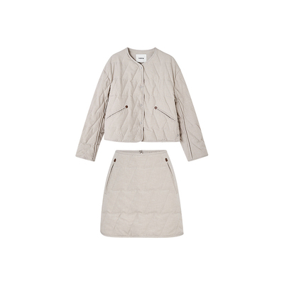 indicia标记商场同款宽松羽绒服轻薄气质短款半裙套装F2D4TZ748F