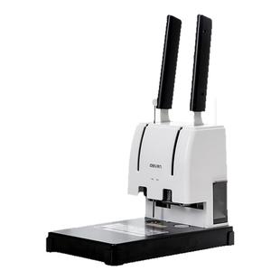 得力凭证装订机会计财务资料打孔装订机GB341全自动财务装订成册神器财会记账凭证装订机铆管热熔装订机3888