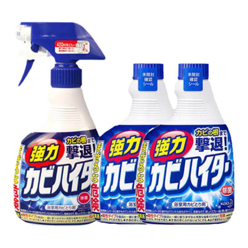 日本花王浴室除霉喷雾套装卫生间瓷砖墙体泡沫清洁剂除霉斑去污垢
