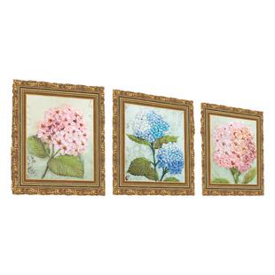 初学者丝带绣三联画学生刺绣手工diy材料包自绣彩带十字绣花小幅