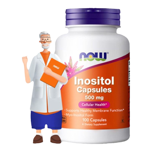 NOWmyo肌醇胶囊维生素b8有益女性500mg美国进口100粒