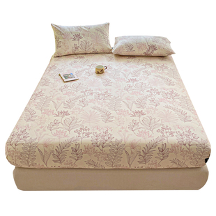 老粗布床笠纯棉100全棉加厚a类床罩防尘盖全包2025年新款四季通用