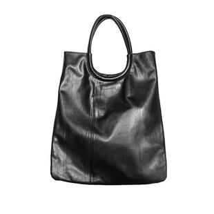 日本新款真皮男女单肩包大容量托特包高个森系手挎腋下包旅行购物