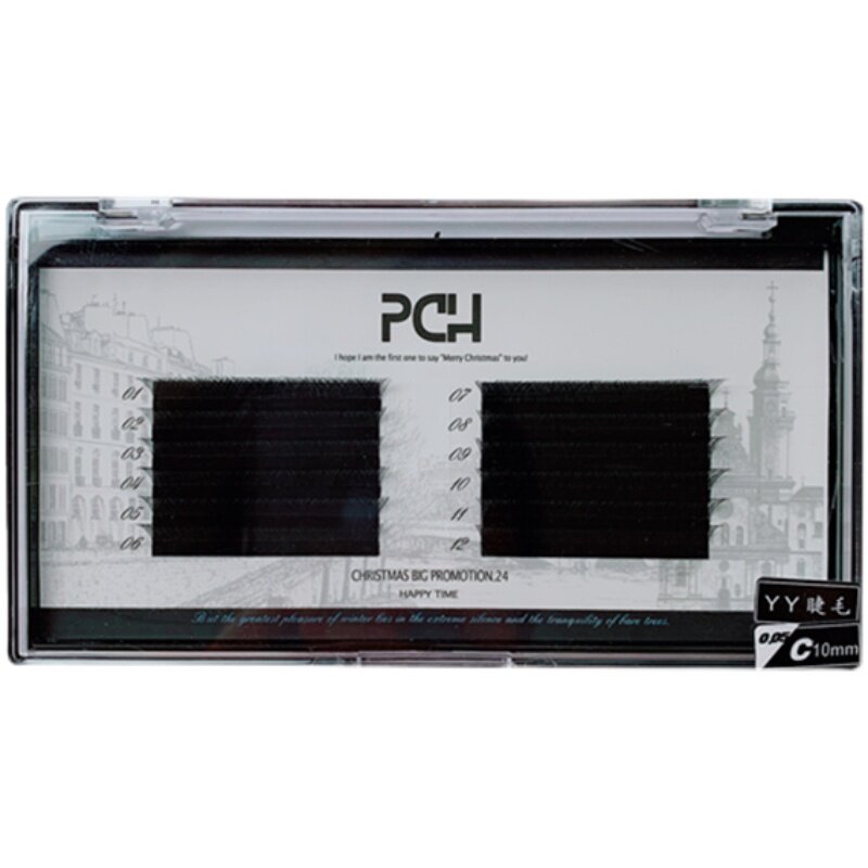 PCH超软0.05y型嫁接睫毛爱情网yy超软水貂毛两根编织零触感种睫毛