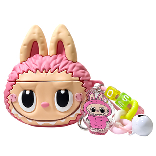 卡通拉布布适用airpods4代保护套airpodspro2代耳机壳苹果airpods3代无线蓝牙ipods2外壳四可爱硅胶粉布拉拉