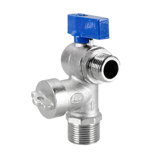 黄铜带过滤网角阀弯头4分6分燃气热水器锅炉壁挂炉大流量球阀开关