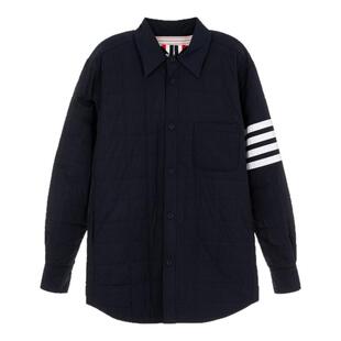 THOM BROWNE 2025新款男士衬衫式羽绒服棉服银泰百货精品 301574