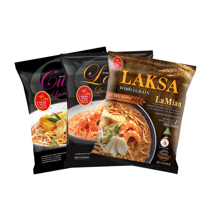 百胜厨进口速食咖喱叻沙全麦味蒸拉面非油炸方便面泡面夜宵早餐