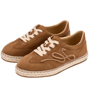 73hours女鞋陷入暖阳2026春季新款复古德训鞋一脚蹬草编渔夫鞋女