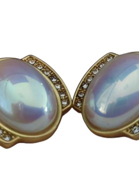 合金镀金银针女中古复古vintage