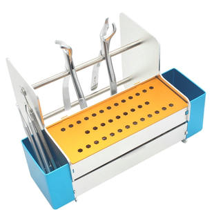 牙科技工钳架不锈钢牙钳架多功能工具盒车针架口腔种植器械放置盒