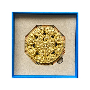 万寿寺藻井冰箱贴九龙吐水旋转金属文创银杏北京艺术博物馆伴手礼