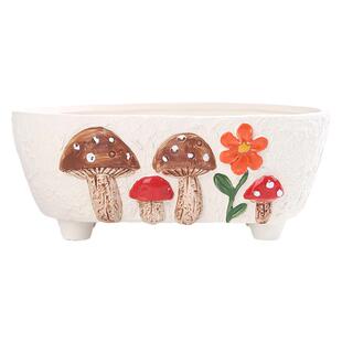 多肉陶瓷花盆大口径拼盘室内长方形粗陶透气吸水大号宽口简约套装