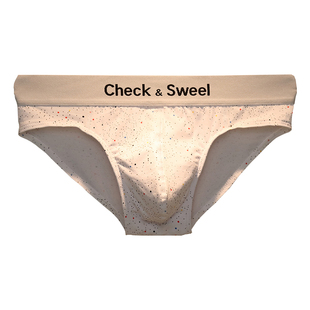 印花圆点男士内裤男纯棉三角裤秋冬宽松运动青少年透气三角短裤头