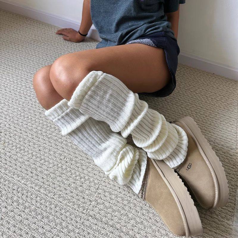 秋冬加厚70cm高筒过膝加堆堆袜腿堆堆护腿套袜搭女女长百袜套款