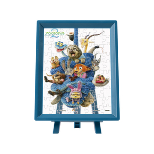 3D-JP疯狂动物城小尺寸80片迷你拼图朱迪尼克桌面趣味玩具Q1372