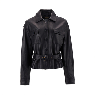 MELINDA LI【女主挚爱】黑标私服英国半植鞣油蜡绵羊皮宾霸皮衣