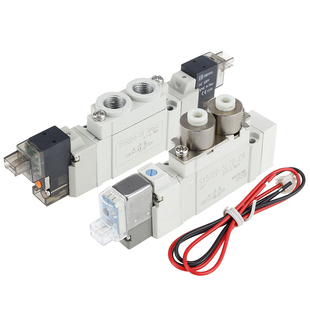 电磁阀气动控制阀SY5120-5LZD-01/3120-6LZD-M5二位五通电磁气阀
