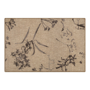 赛波斯满庭花入户地毯南洋复古高级进门地垫耐脏法式客厅玄关脚垫