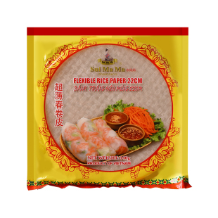 水妈妈春卷皮越南进口薄春饼透明米纸皮菜卷炸卷饼早餐半成品家用