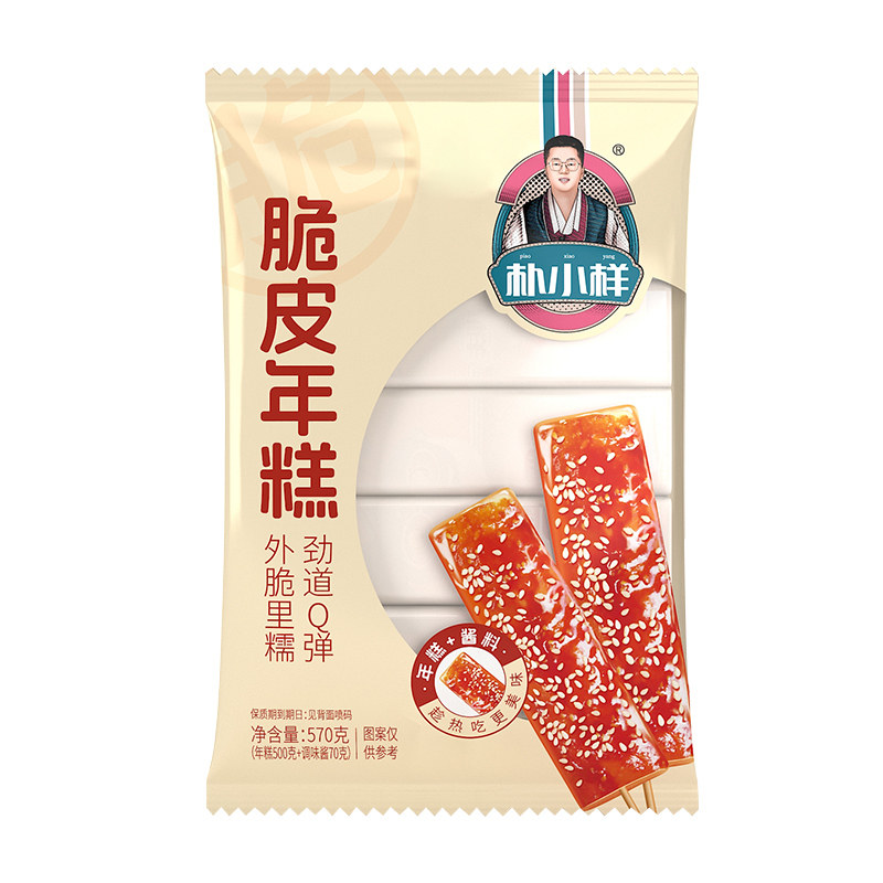 朴小样网红脆皮年糕水磨年糕烧烤韩式炸小吃油煎年糕条拉丝含酱包