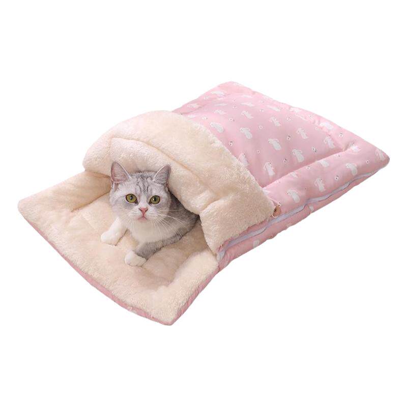 冬季保暖猫睡袋可拆洗多用途猫窝